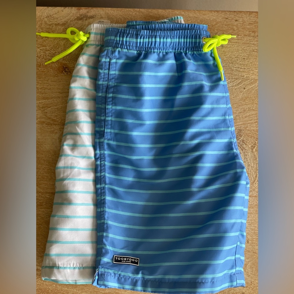 2 Pairs of Toobydoo Swim Shorts. Size 11-12. Excellent condition.